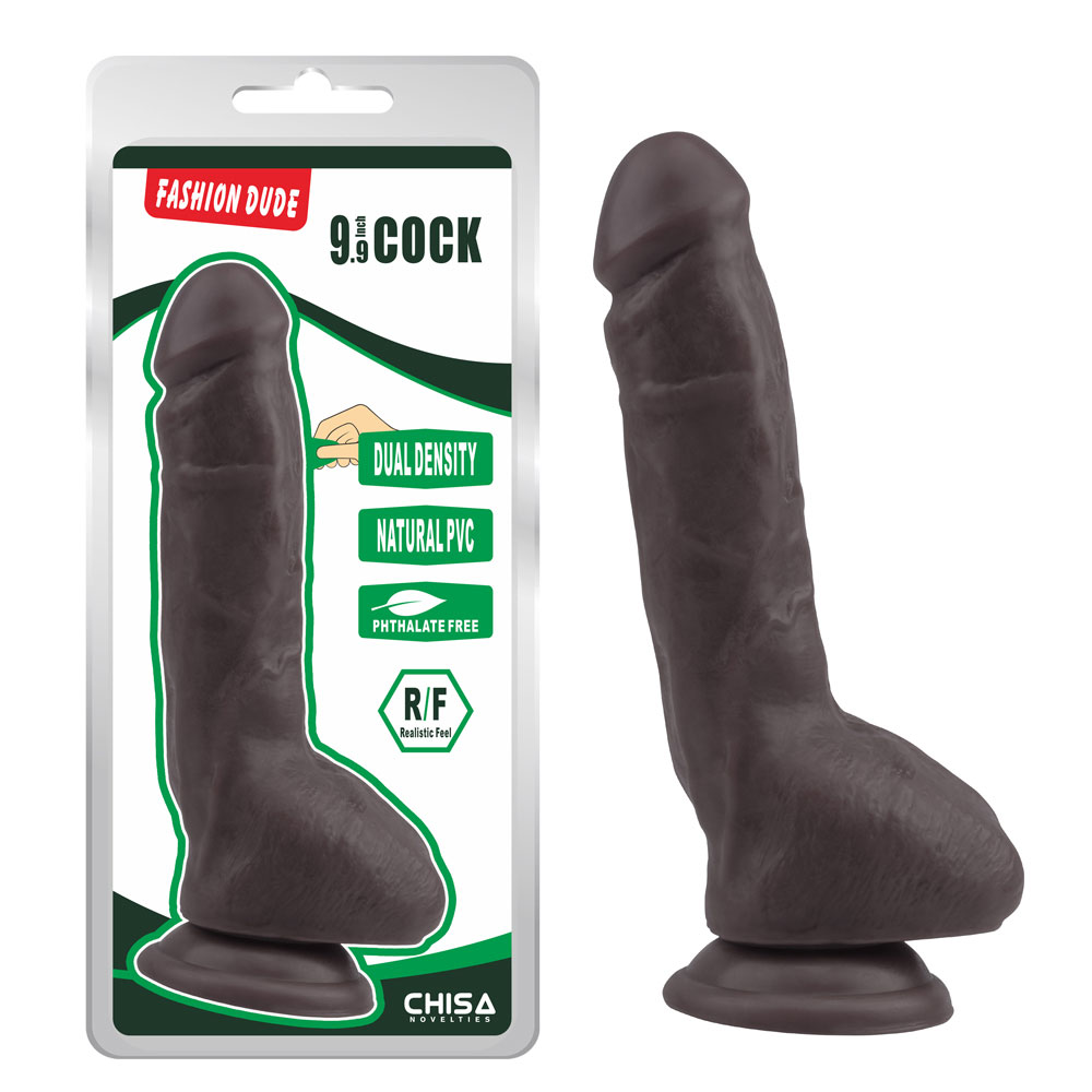 ແຟຊັ່ນ Dude-9.9 ນິ້ວ Cock-Brown